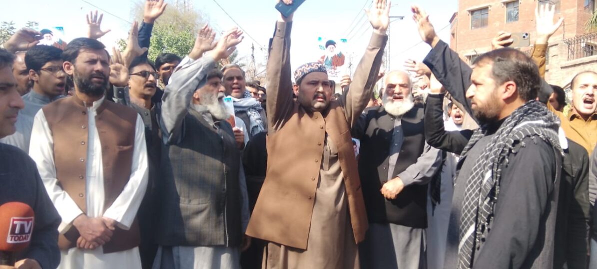 Intense Protest in Peshawar Over Assassination of Iran’s Supreme Leader