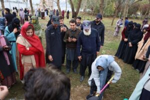 Tree Plantation Drive at Women University Swabi
