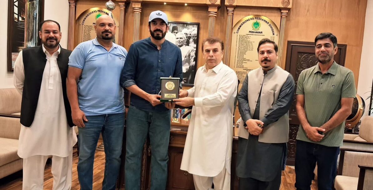 Usman Tariq Brings Pride to Peshawar, Honored by Commissioner Riaz Khan Mehsud