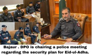 Bajaur Police on High Alert for Eid-ul-Adha, Foolproof Security Plan Finalized