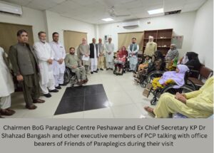 FoP Holds Introductory Meeting and Distributes Assistive Equipment at PCP,