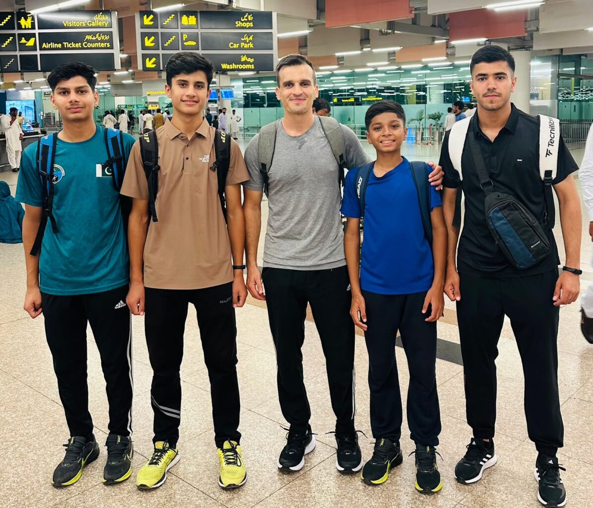 Pakistani Coach and 4 Players Leave for Egyptian Junior Open & Elite Training Camp