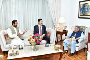 Governor Faisal Karim Kundi Meets Haji Ghulam Ahmad Bilour