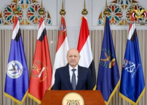 Al-Alimi Warns of Houthi Threat to Global Shipping