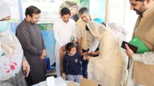 Coordinator Sarah Rehman Inaugurates Polio Booster Campaign at Beaconhouse School, Peshawar